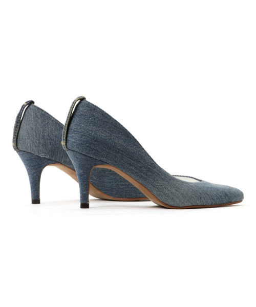 HYSTERIC GLAMOUR(ヒステリックグラマー)の「DENIM POINTED TOE パンプス(パンプス・レディース・インディゴブルー/ダークインディゴブルー・23cm/24cm/25cm)」の5枚目の写真