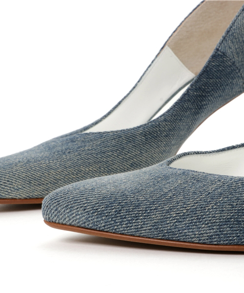 HYSTERIC GLAMOUR(ヒステリックグラマー)の「DENIM POINTED TOE パンプス(パンプス・レディース・インディゴブルー/ダークインディゴブルー・23cm/24cm/25cm)」の7枚目の写真