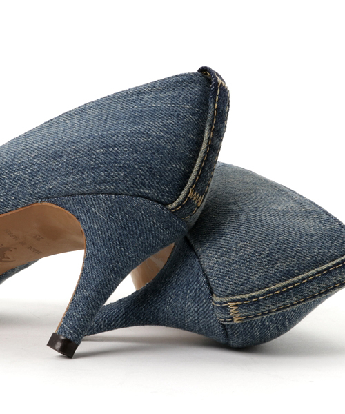 HYSTERIC GLAMOUR(ヒステリックグラマー)の「DENIM POINTED TOE パンプス(パンプス・レディース・インディゴブルー/ダークインディゴブルー・23cm/24cm/25cm)」の9枚目の写真