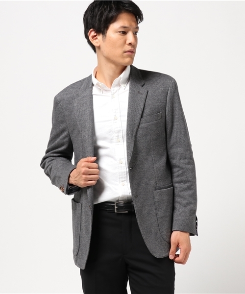 TOMMY HILFIGER（トミーヒルフィガー）の「ウールミックスジャージーブレザー（テーラードジャケット・メンズ・グレー・MEDIUM/SMALL/LARGE/X-LARGE）」の4枚目の写真