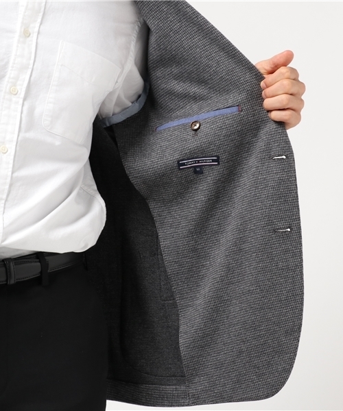 TOMMY HILFIGER（トミーヒルフィガー）の「ウールミックスジャージーブレザー（テーラードジャケット・メンズ・グレー・MEDIUM/SMALL/LARGE/X-LARGE）」の6枚目の写真