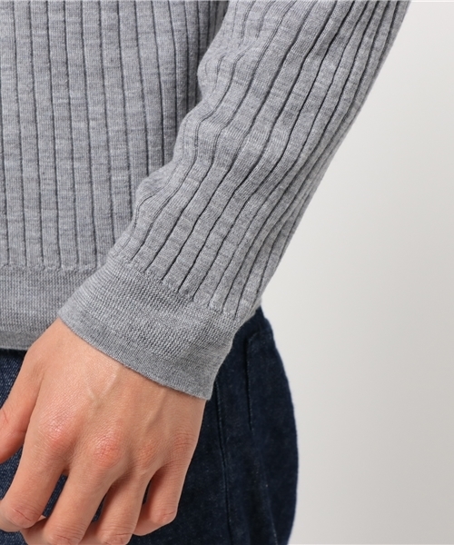 HELIOPOLE（エリオポール）の「ワイドリブカーディガン（カーディガン/ボレロ・メンズ・ネイビー/オレンジ/グレー・46/48/44）」の8枚目の写真