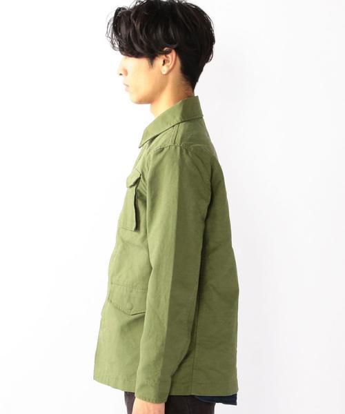 coen（コーエン）の「バックサテンM65（ミリタリージャケット・メンズ・ワインレッド/オリーブ・SMALL/LARGE/X-LARGE/MEDIUM）」の17枚目の写真