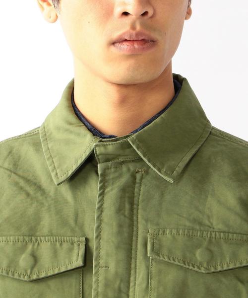 coen（コーエン）の「バックサテンM65（ミリタリージャケット・メンズ・ワインレッド/オリーブ・SMALL/LARGE/X-LARGE/MEDIUM）」の10枚目の写真
