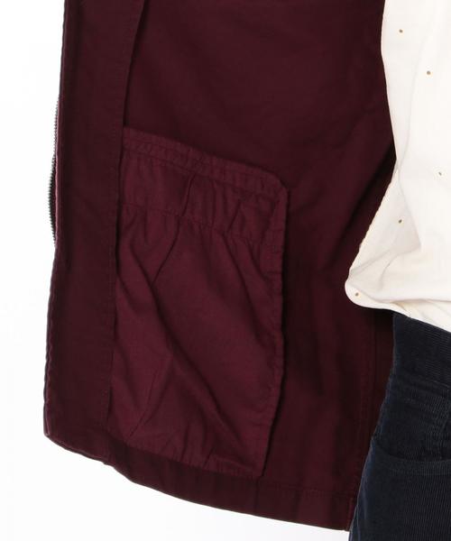 coen（コーエン）の「バックサテンM65（ミリタリージャケット・メンズ・ワインレッド/オリーブ・SMALL/LARGE/X-LARGE/MEDIUM）」の5枚目の写真