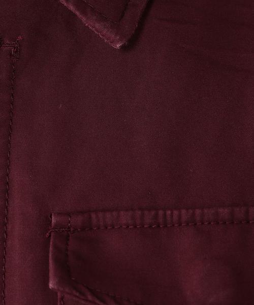 coen（コーエン）の「バックサテンM65（ミリタリージャケット・メンズ・ワインレッド/オリーブ・SMALL/LARGE/X-LARGE/MEDIUM）」の6枚目の写真