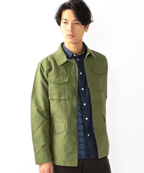 coen（コーエン）の「バックサテンM65（ミリタリージャケット・メンズ・ワインレッド/オリーブ・SMALL/LARGE/X-LARGE/MEDIUM）」の8枚目の写真