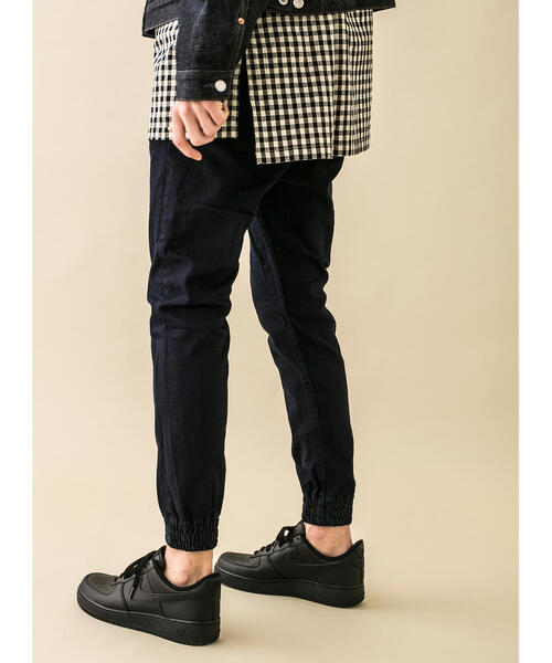 MONKEY TIME（モンキータイム）の「＜monkey time＞ ST/DENIM SKINNY JOGGER PANTS/ジョガーパンツ（デニムパンツ・メンズ・ブラック/グレー/ネイビー/ライトブルー/コバルトブルー/オフホワイト・SMALL/MEDIUM/LARGE/X-LARGE）」の14枚目の写真