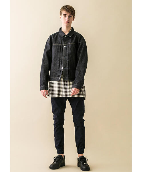 MONKEY TIME（モンキータイム）の「＜monkey time＞ ST/DENIM SKINNY JOGGER PANTS/ジョガーパンツ（デニムパンツ・メンズ・ブラック/グレー/ネイビー/ライトブルー/コバルトブルー/オフホワイト・SMALL/MEDIUM/LARGE/X-LARGE）」の21枚目の写真