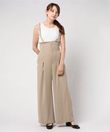 NINE | サスペンダー付ハイウエストパンツ　 　(その他パンツ)