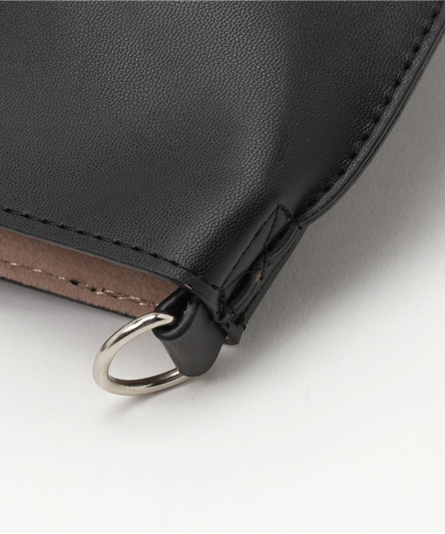 WEGO(ウィゴー)の「WEGO/ショルダー付きベーシックトート(トートバッグ・レディース・ベージュ/ブラック・FREE)」の5枚目の写真