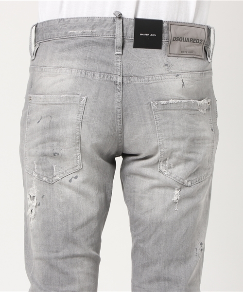 PANTS 5 POCKETS/SKATER JEAN/GREY WASH（デニムパンツ）｜DSQUARED2