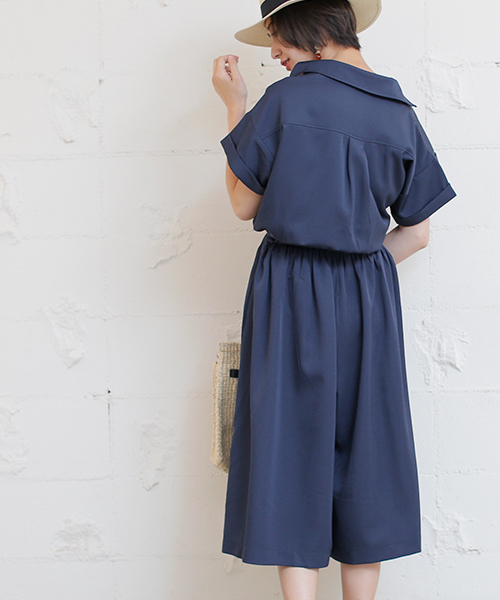 coca（coca）（コカ）の「大人上品カシュクールオールインワン（つなぎ/オールインワン・レディース・ネイビー・ONE SIZE）」の16枚目の写真