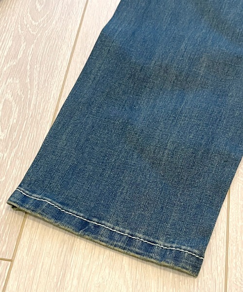 BEATJIVE(ビートジャイブ)の「ヴィンテージ加工 ペインターパンツ デニムパンツ ストレッチ スキニー サルエル メンズ(デニムパンツ・メンズ・グリーン系カモフラージュ/ワンウォッシュ/サックスブルー/インディゴブルー・2/3/4)」の20枚目の写真