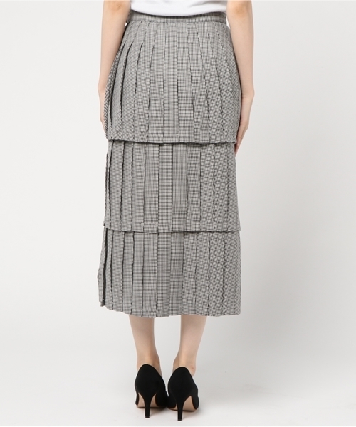 【CLANE】ガンクラブチェックプリーツスカート CLANE（クラネ）の「【CLANE】GUN CLUB CHECK PLEATS SKIRT