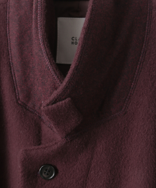 CLANE（クラネ）の「OVER CHESTER COAT（チェスターコート・メンズ・ブラック/グレー/ボルドー・1/2）」の14枚目の写真
