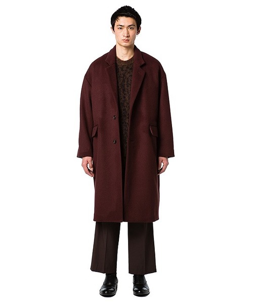 CLANE（クラネ）の「OVER CHESTER COAT（チェスターコート・メンズ・ブラック/グレー/ボルドー・1/2）」の15枚目の写真