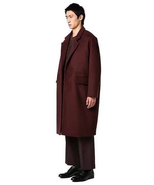 CLANE（クラネ）の「OVER CHESTER COAT（チェスターコート・メンズ・ブラック/グレー/ボルドー・1/2）」の16枚目の写真