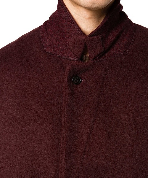 CLANE（クラネ）の「OVER CHESTER COAT（チェスターコート・メンズ・ブラック/グレー/ボルドー・1/2）」の18枚目の写真