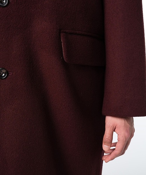 CLANE（クラネ）の「OVER CHESTER COAT（チェスターコート・メンズ・ブラック/グレー/ボルドー・1/2）」の20枚目の写真