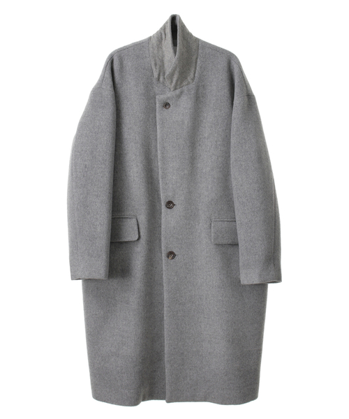 CLANE（クラネ）の「OVER CHESTER COAT（チェスターコート・メンズ・ブラック/グレー/ボルドー・1/2）」の21枚目の写真