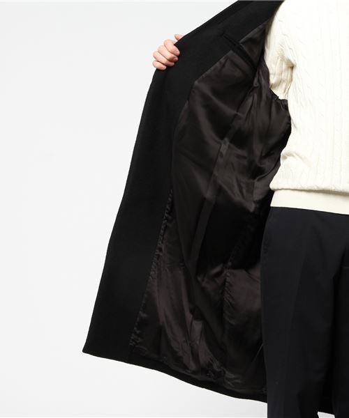 CLANE（クラネ）の「OVER CHESTER COAT（チェスターコート・メンズ・ブラック/グレー/ボルドー・1/2）」の8枚目の写真
