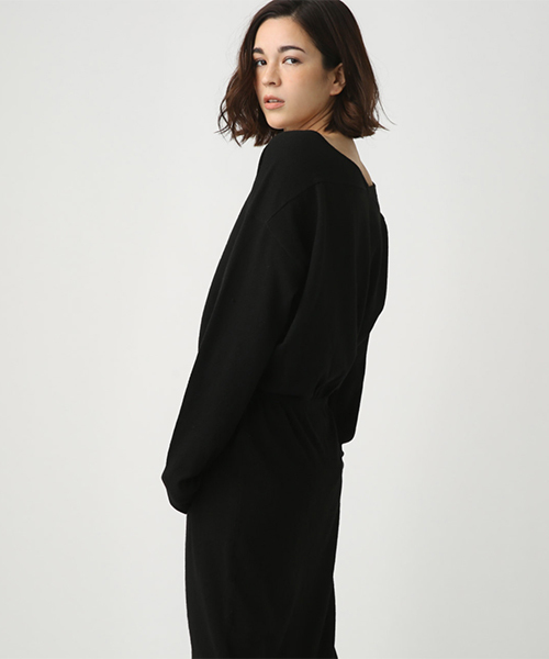 BY ワンピース ドレス｜AZUL BY 両Vネックブラウジングニットワンピース（ワンピース） AZUL