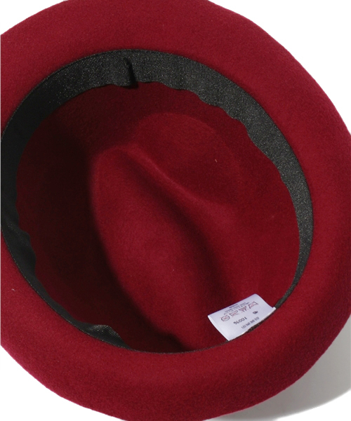 WEGO（ウィゴー）の「フェルト中折ハット（ハット・メンズ・ブラック/ネイビー/ワイン・FREE）」の8枚目の写真