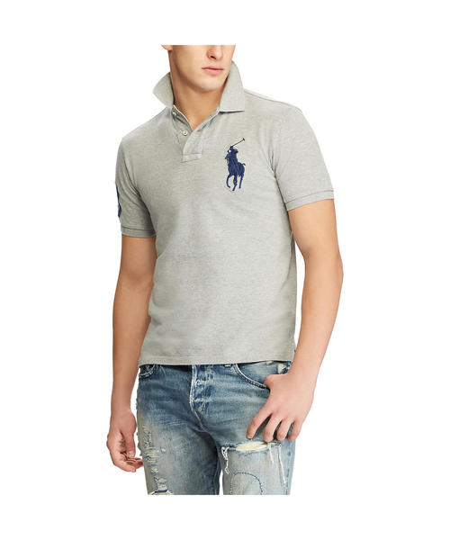 POLO RALPH LAUREN(ポロ ラルフ ローレン)の「カスタム スリム フィット メッシュ ポロシャツ(ポロシャツ・メンズ・グレー/グリーン/ブルー系9・X-LARGE/X-SMALL/SMALL/MEDIUM/LARGE)」の6枚目の写真