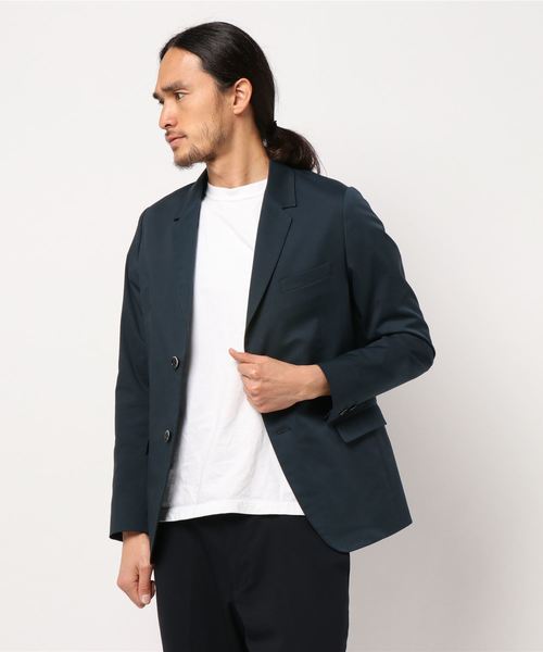SOLIDO（ソリード）の「SOLIDO (ソリード) コットンマナードジャケット（テーラードジャケット・メンズ・ネイビー/チャコールグレー/ライトグレー・1/2/3/4）」の7枚目の写真