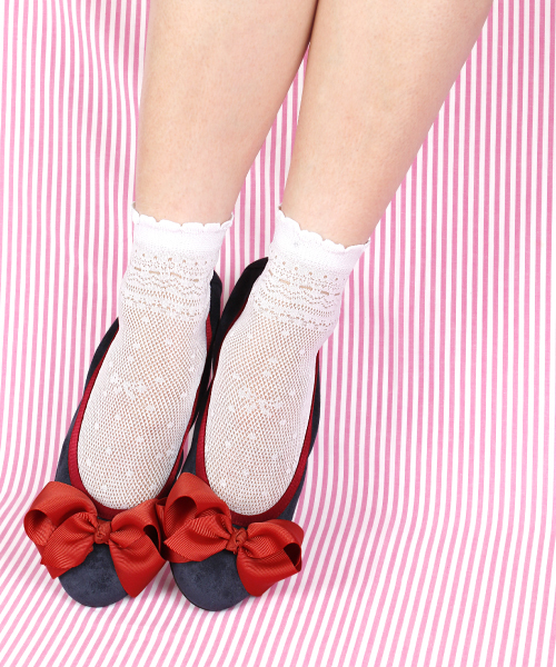 Ray BEAMS（レイビームス）の「△【WEB限定】SEPTEMBER MOON×Ray BEAMS / スエード バレエシューズ（バレエシューズ・レディース・グレー/ライトブラウン/ネイビー・23/23.5/24/24.5/22.5/25/25.5）」の3枚目の写真