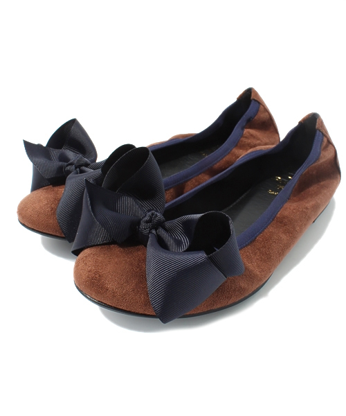 Ray BEAMS（レイビームス）の「△【WEB限定】SEPTEMBER MOON×Ray BEAMS / スエード バレエシューズ（バレエシューズ・レディース・グレー/ライトブラウン/ネイビー・23/23.5/24/24.5/22.5/25/25.5）」の5枚目の写真