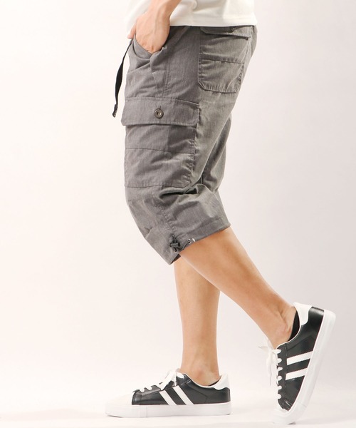 OUTDOOR PRODUCTS APPAREL(アウトドアプロダクツアパレル)の「OUTDOOR T/Cウエザークライミング7分丈カーゴパンツ(カーゴパンツ・メンズ・ブラック/カーキ/ブルー/杢グレー/ベージュ/ライトカーキ/カモフラージュ/ヘザーグレー/モカ/ネイビー・LL/M/L)」の3枚目の写真