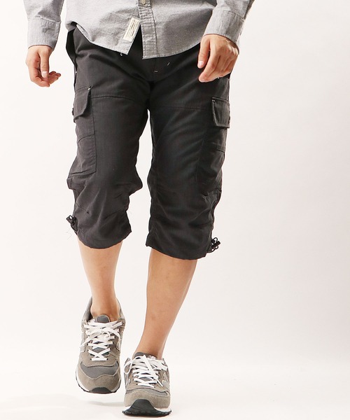 OUTDOOR PRODUCTS APPAREL(アウトドアプロダクツアパレル)の「OUTDOOR T/Cウエザークライミング7分丈カーゴパンツ(カーゴパンツ・メンズ・ブラック/カーキ/ブルー/杢グレー/ベージュ/ライトカーキ/カモフラージュ/ヘザーグレー/モカ/ネイビー・LL/M/L)」の2枚目の写真
