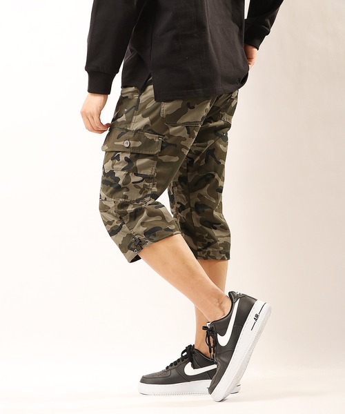 OUTDOOR PRODUCTS APPAREL(アウトドアプロダクツアパレル)の「OUTDOOR T/Cウエザークライミング7分丈カーゴパンツ(カーゴパンツ・メンズ・ブラック/カーキ/ブルー/杢グレー/ベージュ/ライトカーキ/カモフラージュ/ヘザーグレー/モカ/ネイビー・LL/M/L)」の16枚目の写真