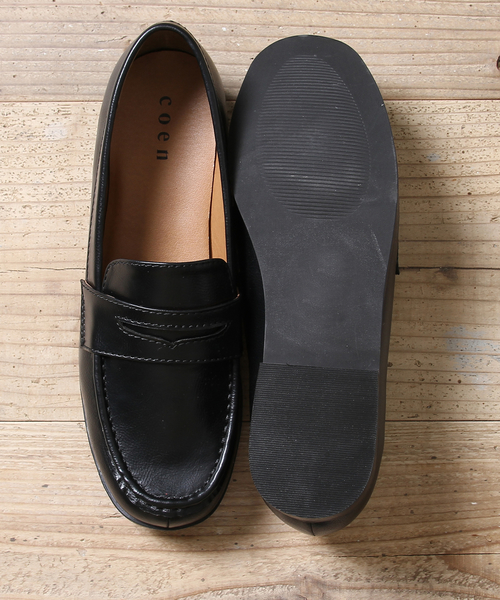 coen（コーエン）の「【2018FW新作】シンプルローファー（ローファー・レディース・ブラック/ホワイト×ネイビー・MEDIUM/SMALL/LARGE/X-LARGE）」の11枚目の写真