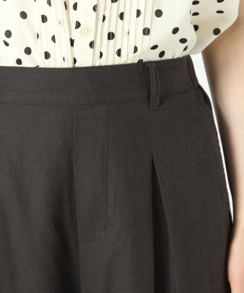 studio CLIP（スタディオクリップ）の「レーヨンコットンリネンクロスワイドパンツ（その他パンツ・レディース・グリーン/アイボリー/スモーク/イエロー・MEDIUM/SMALL/LARGE）」の12枚目の写真