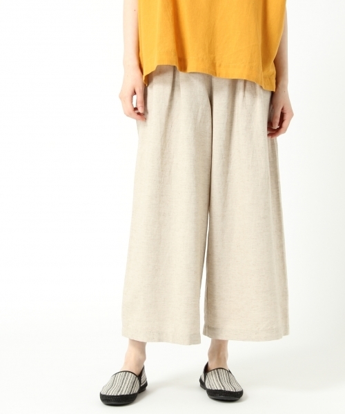studio CLIP（スタディオクリップ）の「レーヨンコットンリネンクロスワイドパンツ（その他パンツ・レディース・グリーン/アイボリー/スモーク/イエロー・MEDIUM/SMALL/LARGE）」の18枚目の写真
