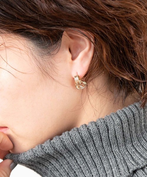 Edit Sheen（エディットシーン）の「ねじりミニピアス（ピアス（両耳用）・レディース・ゴールド/シルバー・FREE）」の12枚目の写真