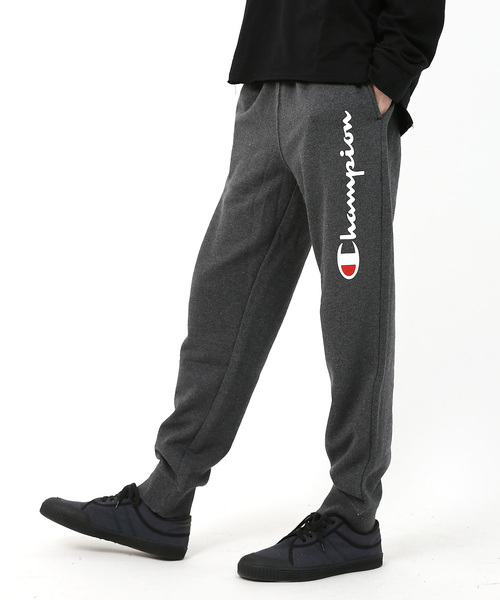 Champion(チャンピオン)の「【Champion】BASICロゴプリントスウェットパンツ C3-N211(その他パンツ・メンズ・ブラック/ネイビー/グレー/ヘザーチャコール・S/M/L/XL)」の3枚目の写真