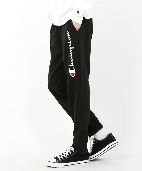 Champion(チャンピオン)の「【Champion】BASICロゴプリントスウェットパンツ C3-N211(その他パンツ・メンズ・ブラック/ネイビー/グレー/ヘザーチャコール・S/M/L/XL)」の2枚目の写真