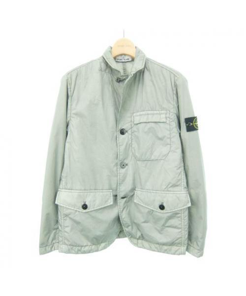 格安美品！Stone  ダークグリーン シャツジャケット STONE ISLAND ミリタリーシャツジャケット M カーキ
