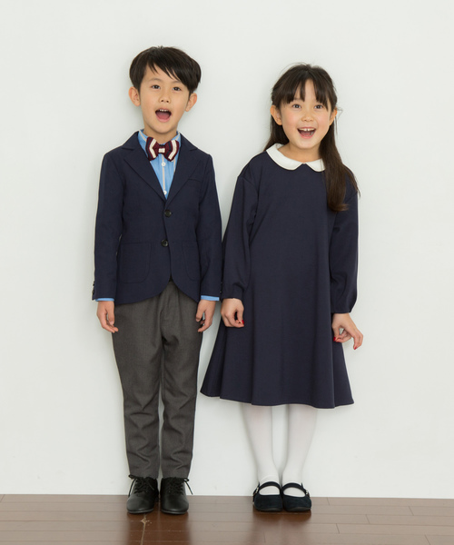 URBAN RESEARCH DOORS(アーバンリサーチドアーズ)の「付け襟フレアワンピース(KIDS)(ワンピース・キッズ・ベージュ/ネイビー・120/105/135)」の18枚目の写真