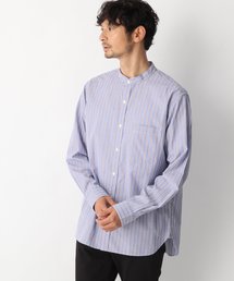 GLOBAL WORK | ファインスムースストライプバンドカラーシャツ/817740(シャツ/ブラウス)