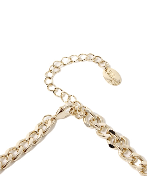 Khaju（カージュ）の「Khaju:パールモチーフビジューネックレス（ネックレス・レディース・オフホワイト・ONE SIZE）」の4枚目の写真