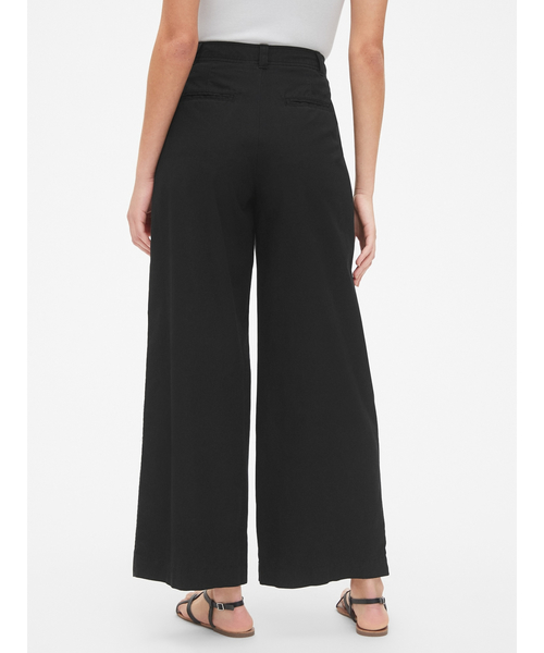 NINA RICCI プリーツ ワイドレッグ パンツ 【関税込】 リラックスストレッチプリーツワイドパンツ 秋 冬[品番