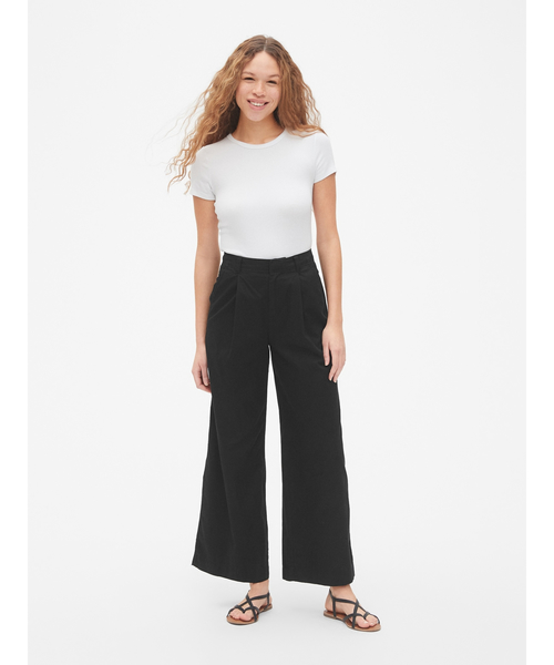 GAP（ギャップ）の「ハイライズ プリーツ ワイドレッグ チノ