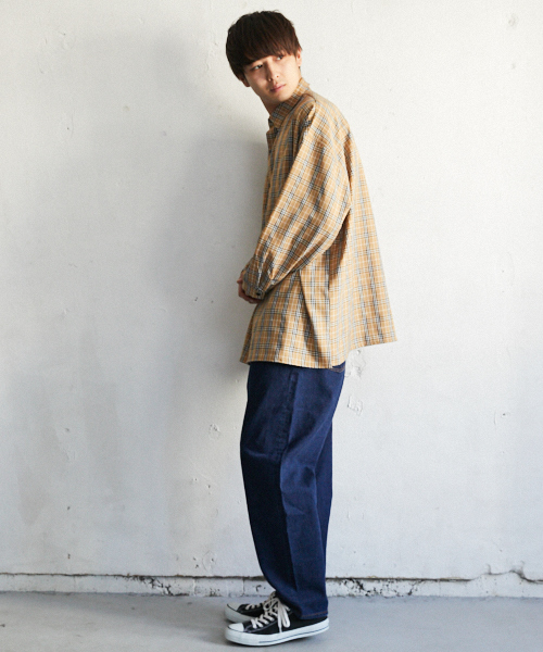 PairPair（ペアペア）の「チェック柄ＢＩＧシャツ（シャツ/ブラウス・メンズ・ベージュ・FREE）」の11枚目の写真