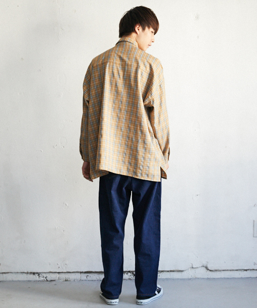 PairPair（ペアペア）の「チェック柄ＢＩＧシャツ（シャツ/ブラウス・メンズ・ベージュ・FREE）」の12枚目の写真