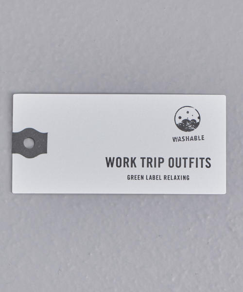 WORK TRIP OUTFITS GREEN LABEL RELAXING（ワークトリップアウトフィッツグリーンレーベル リラクシング）の「【WORK TRIP OUTFITS】CS リネンライク ブラウス（シャツ/ブラウス・レディース・ライトブルー/ベージュ・SMALL/MEDIUM/LARGE）」の15枚目の写真